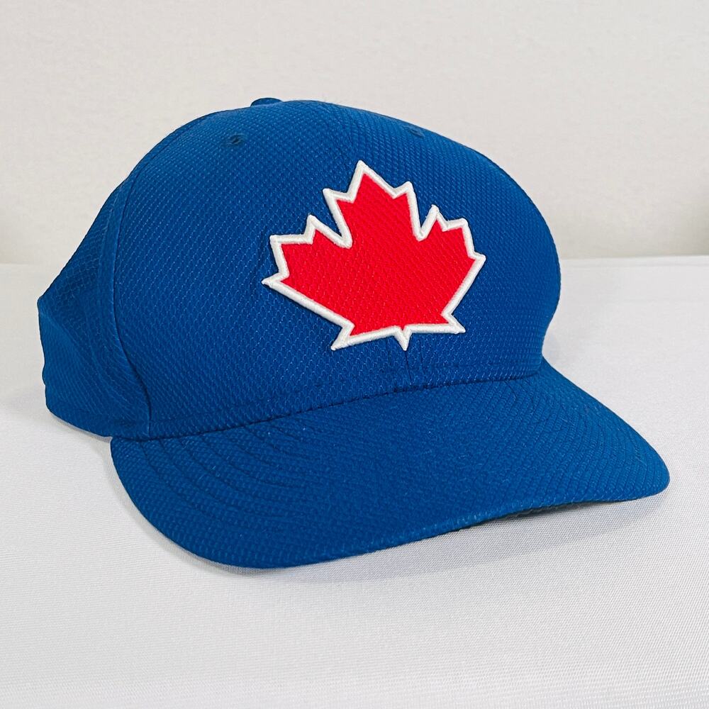 Toronto Blue Jays Hat Cap New Era Mens 7.25 Fitted 59Fifty Maple Leaf Logo